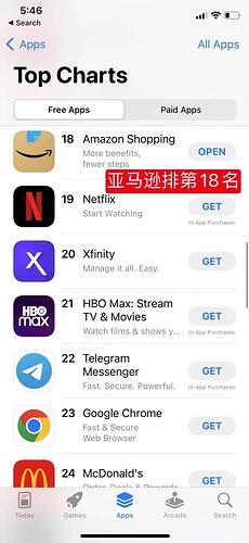 现在美国下载量最高的app，前三都是中国的