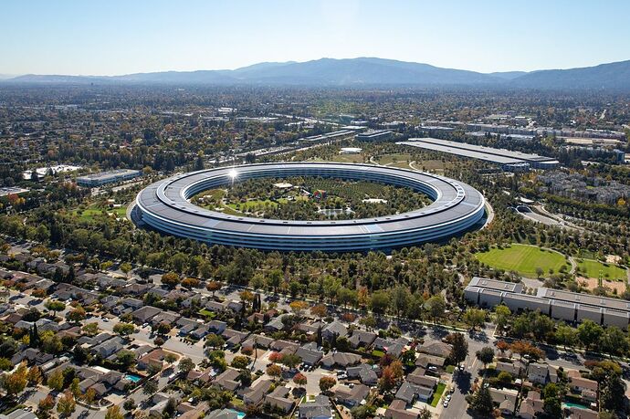 Apple Park campus in Cupertino, California.