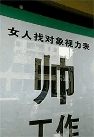 女孩子专用视力检测表